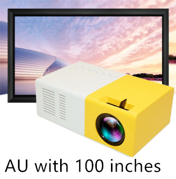 Portable Projector 3D Hd Led Home Theater Cinema HDMI-compatible Usb Audio Projector Yg300 Mini Projector