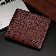 Men's Short Wallet Casual Crocodile wallet