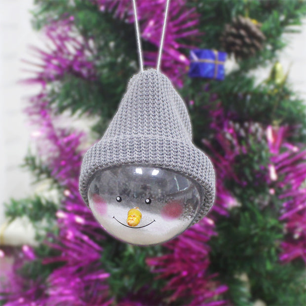 Christmas decorations creative Christmas Snowman children toys plastic Christmas Ball Christmas Pendant