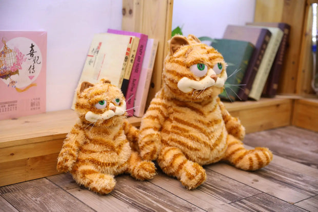 45cm Cute Fat Cat Stuffed  Garfield Doll Kawaii Soft Aniompany Baby Doll