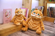 45cm Cute Fat Cat Stuffed  Garfield Doll Kawaii Soft Aniompany Baby Doll