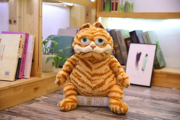 45cm Cute Fat Cat Stuffed  Garfield Doll Kawaii Soft Aniompany Baby Doll