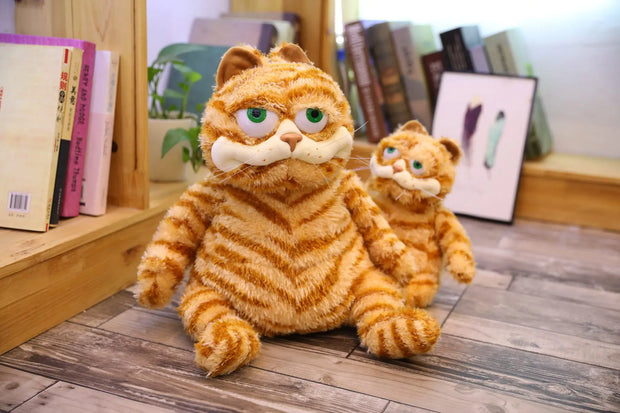 45cm Cute Fat Cat Stuffed  Garfield Doll Kawaii Soft Aniompany Baby Doll