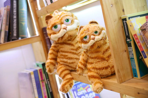 45cm Cute Fat Cat Stuffed  Garfield Doll Kawaii Soft Aniompany Baby Doll