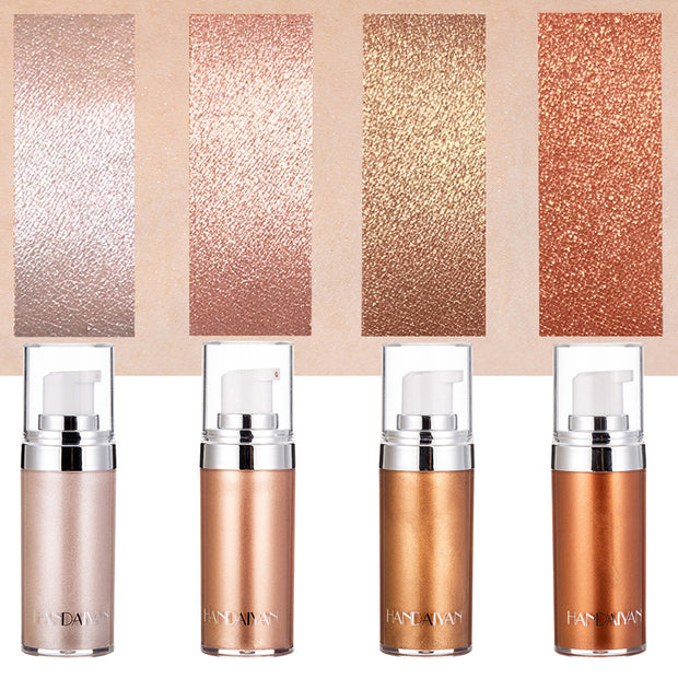 Liquid Highlighter Makeup Face Legs Brightener Concealer Liquid Glitter Bronzer Face Glow Cosmetics